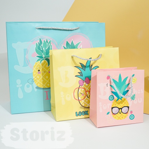 Подарочный пакет "Best wishes for You" L 30x27х12 см