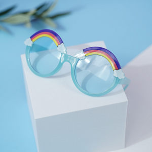 Солнцезащитные очки с чехлом "Rainbow" blue