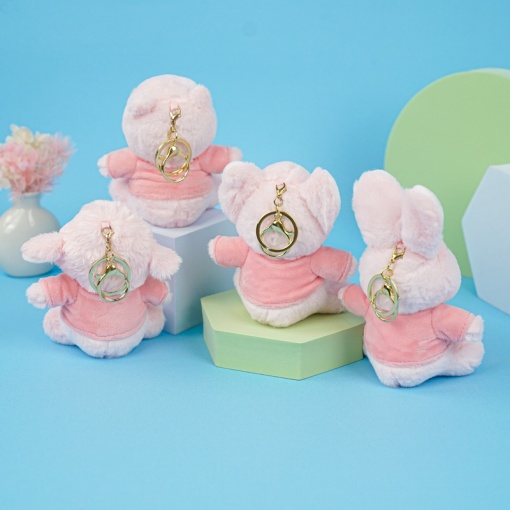 Мягкий брелок "Pink animals" 11 см
