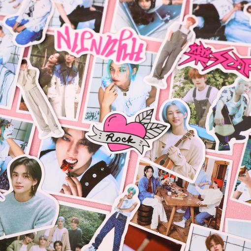 Наклейки для стикер бомбинга "K-Pop" SK STAR (100 шт.)