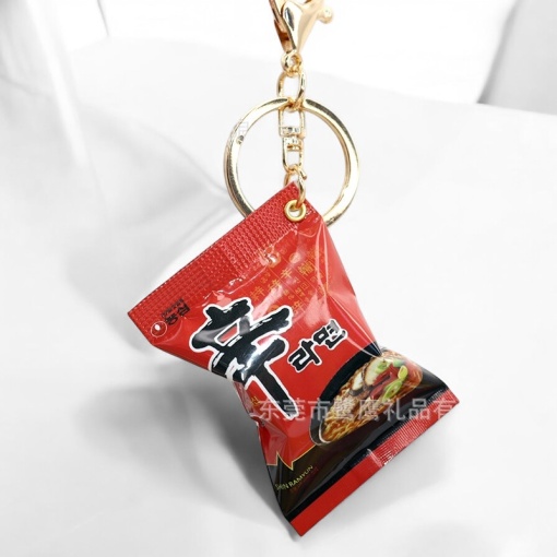 Брелок "Лапша" острая, красный