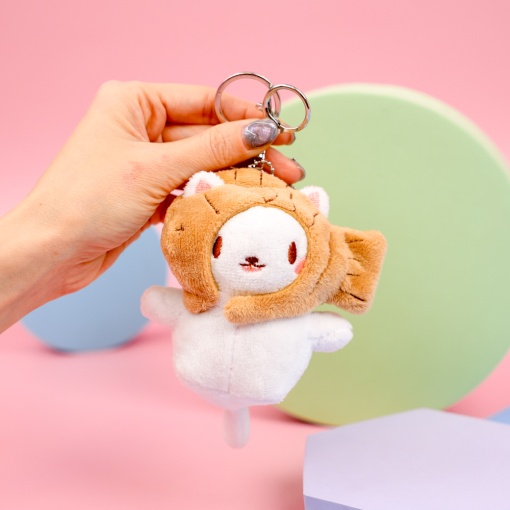 Мягкий брелок "Рыбка-кот" 12см