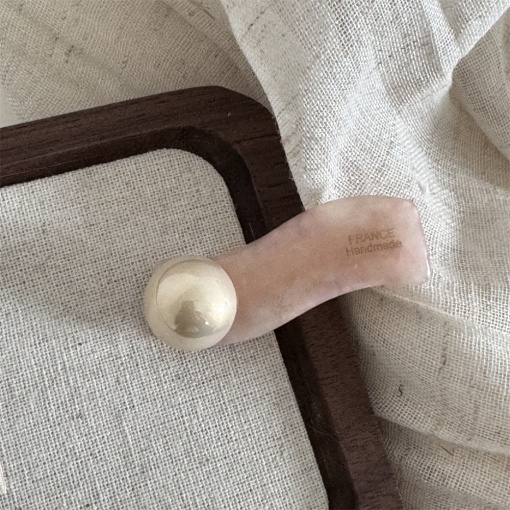 Заколка для волос "Жемчужина" розовый