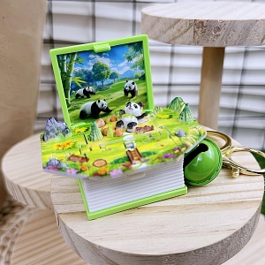 Брелок "Magic Book" Panda, зеленый