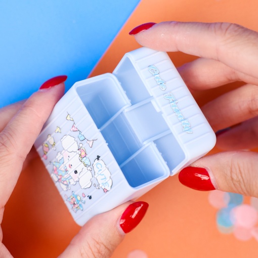 Наушники с чехлом "My Mld" Cinnamon №439, голубой (Type-C)