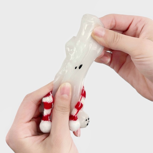 Антистресс "Собачка в шарфике" белый