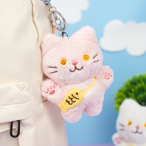 Мягкий брелок "Котик" 12 см