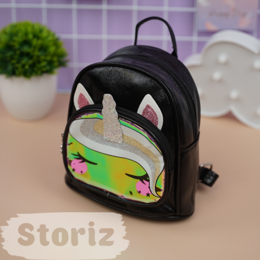 Рюкзак "Stylish unicorn" черный
