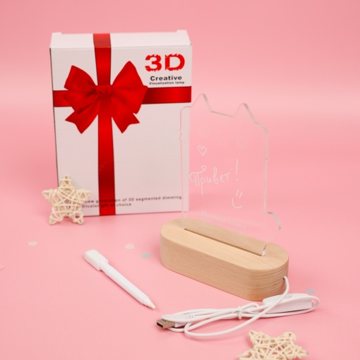 Светильник для заметок с маркером "Message board" №8 (USB) оптом