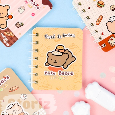Блокнот "Bake Bears" A7, в ассортименте 1шт