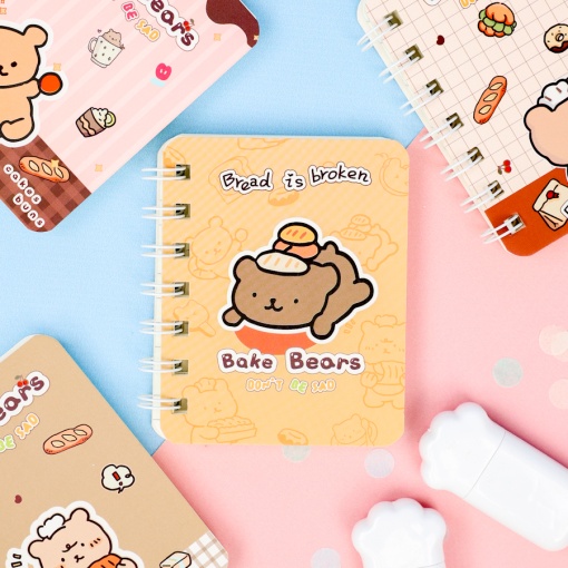 Блокнот "Bake Bears" A7, в ассортименте 1шт