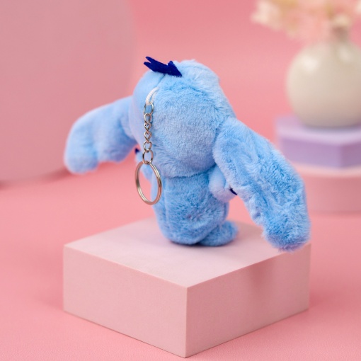 Мягкий брелок "Милый глазастик" №1, голубой  12см