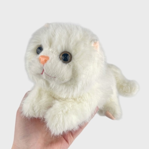 Мягкая игрушка "Lazy Cat" белый, 25см