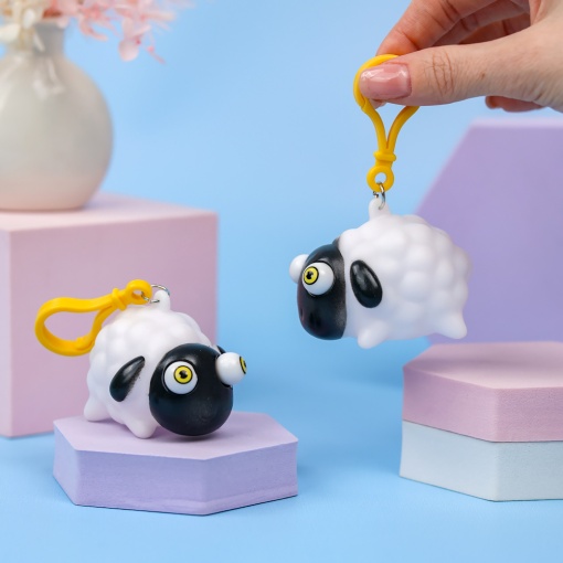 Брелок-антистресс "Animal poppling eyes" овечка