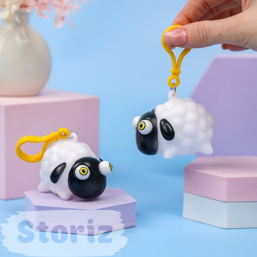 Брелок-антистресс "Animal poppling eyes" овечка