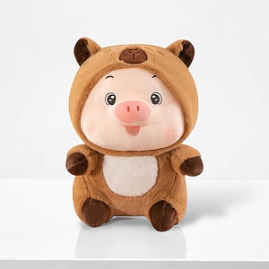 Мягкая игрушка "Свинка в костюме" капибара, 27см