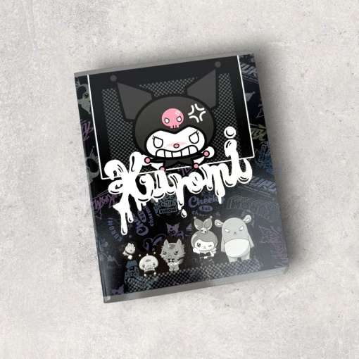 Тетрадь "Kuromi" граффити, A5, 48 листов (клетка), в ассортименте,1шт