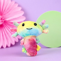 Мягкая игрушка "Аксолотль" радужный, 20см