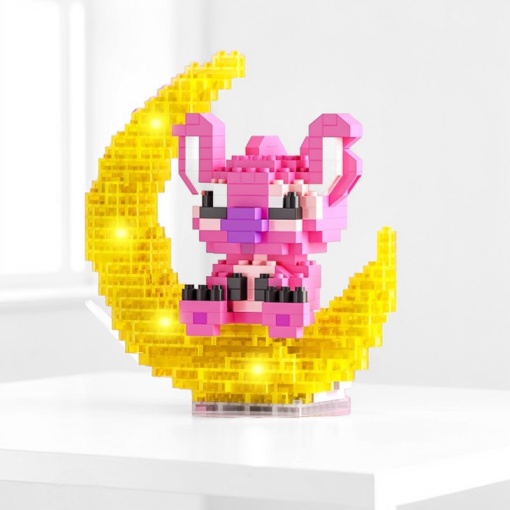 Конструктор-ночник "Bricks" Moon,pink Глазастик №2242(380 деталей)