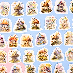 Набор наклеек "Dream Mushroom house", 46 шт.