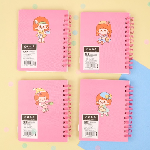 Мини-блокнот на пружине "Girl" 9,6*11,6 см, в ассортименте 1шт