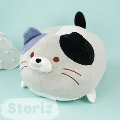 Мягкая игрушка "Cute cat" серый, 50 см