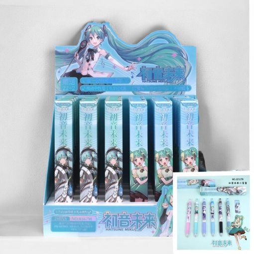 Ручка "Мику" №8170, в ассортименте 1шт (черный) 