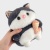 Мягкая игрушка "Серый Кот" с рыбкой, 25см