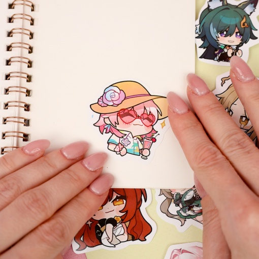 Наклейки для стикер бомбинга "Honkai" (60 шт.)