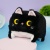 Мягкая игрушка "Котенок" черный, 15 см
