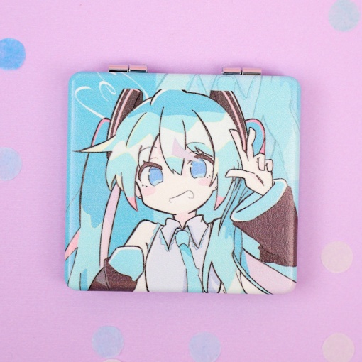 Зеркальце карманное "Miku" №1, 7х7 см