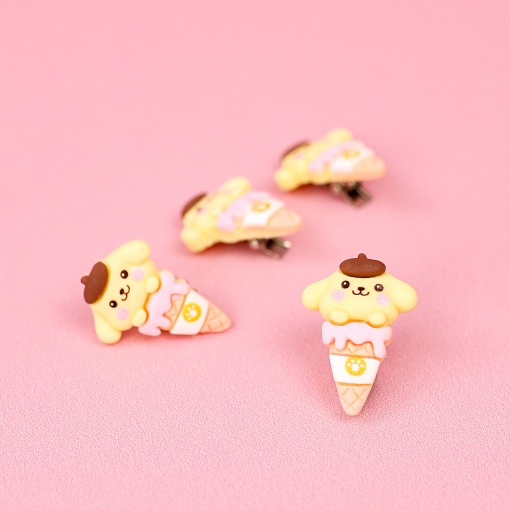 Заколка для волос "My Mld" Помпом (ice cream)