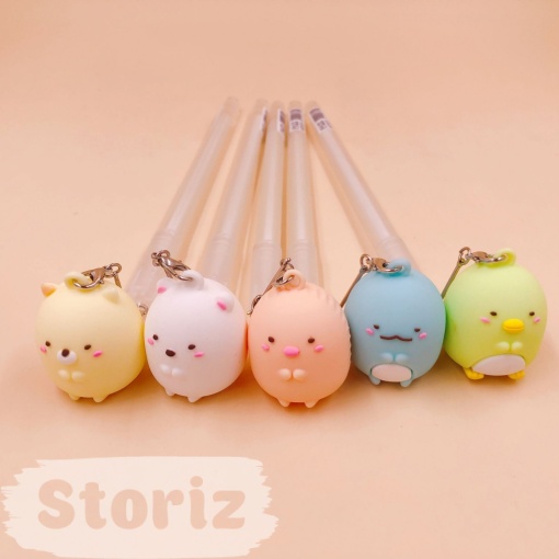 Ручка с брелком "Sumikko Gurashi"