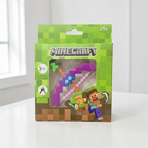 Комплект брелков "Майн" лук и стрела, 2шт, зелено-фиолетовый