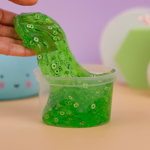 Слайм "Paimon" полупрозрачный (зелёный), с наполнителем + авокадо, 200 гр. STORIZ, годен до 10.23