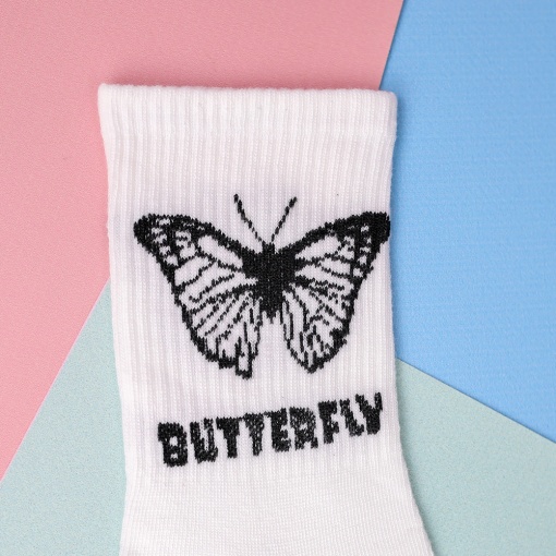 Носки "Butterfly №10" белый, 37-42 р.