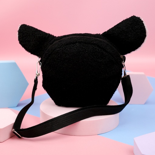 Сумочка плюшевая "Кот Зизи" черный