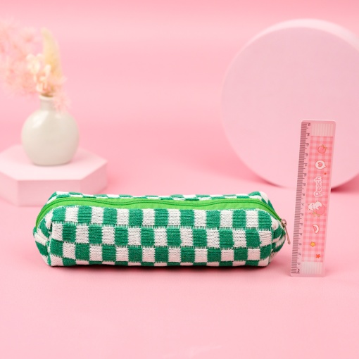 Пенал "Chess" плетёный 21х8см, зелёный 