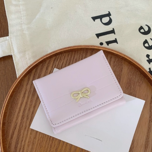 Мини-кошелек "Бантик" розовый