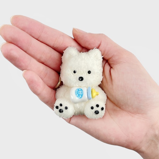 Антистресс "Собачка с бутылочкой" белый