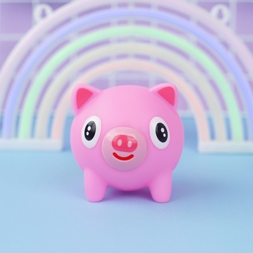 Сквоши со звуком "Дразнилка" розовый