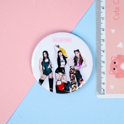 Значок круглый "K-pop" Blackpink №3, 56мм