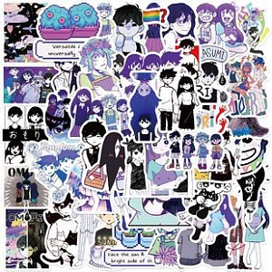 Наклейки для стикер бомбинга "Omori" 50шт