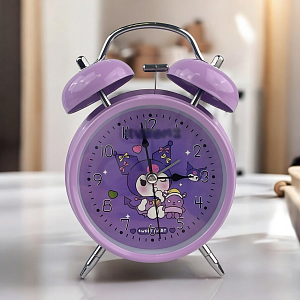 Часы "Будильник" Куро, фиолетовый оптом