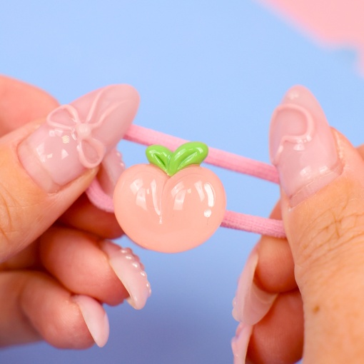 Набор резинок для волос "Персик" 2шт