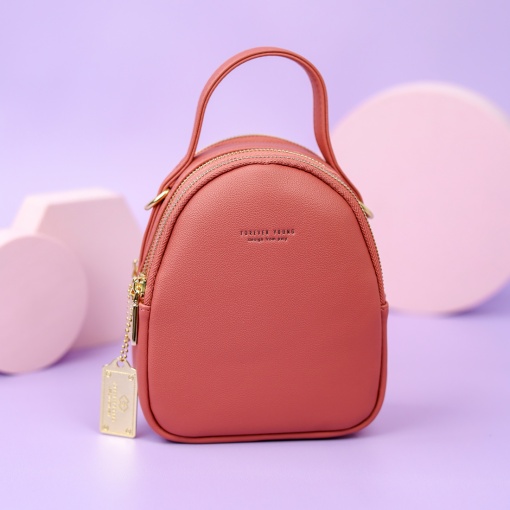 Рюкзак "Forever Young" бордовый, с тремя отделениями