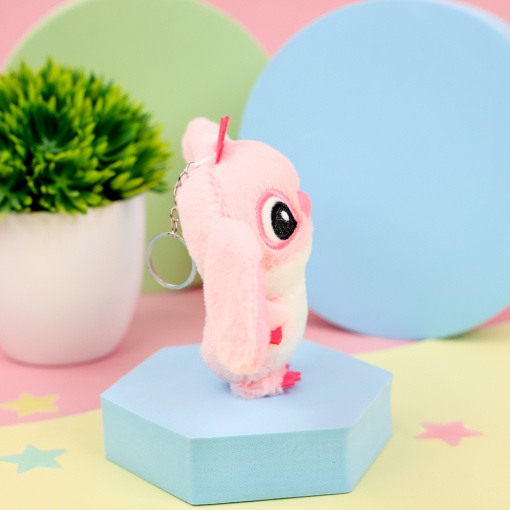 Мягкий брелок "Милый глазастик" №1, розовый  12см