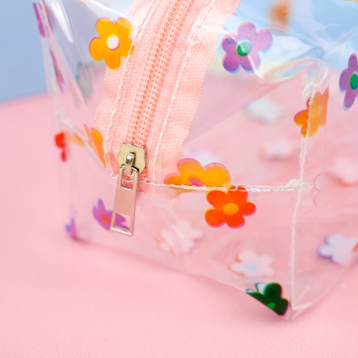 Косметичка "Цветы" прозрачный