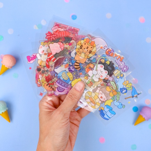 Набор наклеек "Bear cookie" 100 листов.