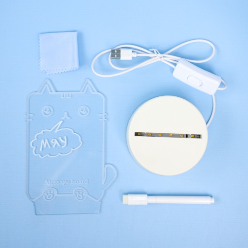 Светильник для заметок с маркером "Message board" (USB) оптом